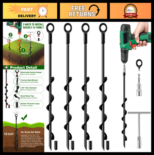 Heavy duty ground - anchors,