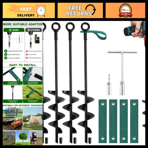 Heavy duty ground anchors - duty, 18"