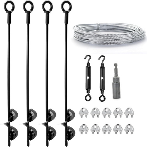 Pack ground anchors - ground, shed