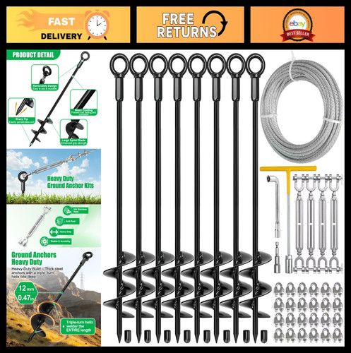 Heavy duty ground anchors - ground,