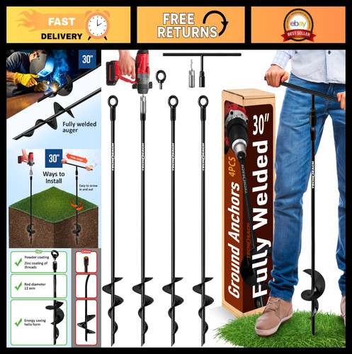 Heavy duty ground anchors - 30",