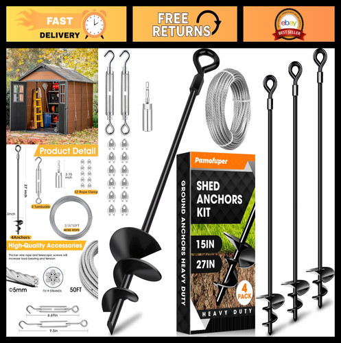 Ground anchor kit 4 - -, pack